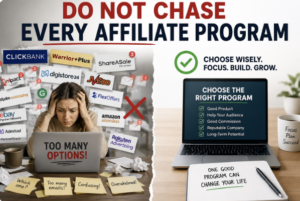 Do Not Chase Every Affiliate Program