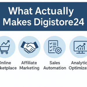 give me a image that discribes this What Actually Makes Digistore24

