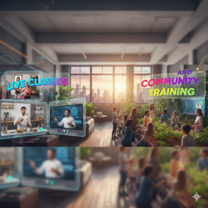 Live Classes and Community Training