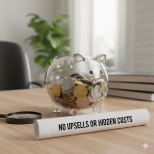 No Upsells or Hidden Costs