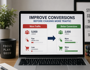 How to Grow an Affiliate Marketing Business in 2026 5 Affiliate website traffic compared with clicks conversions and sales