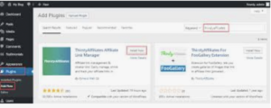 WordPress Plugins backend image