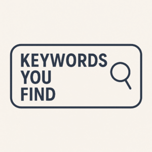 give me an image for this Keywords You Find