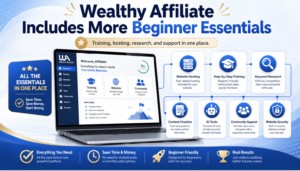 Wealthy Affiliate Includes More Beginner Essentials