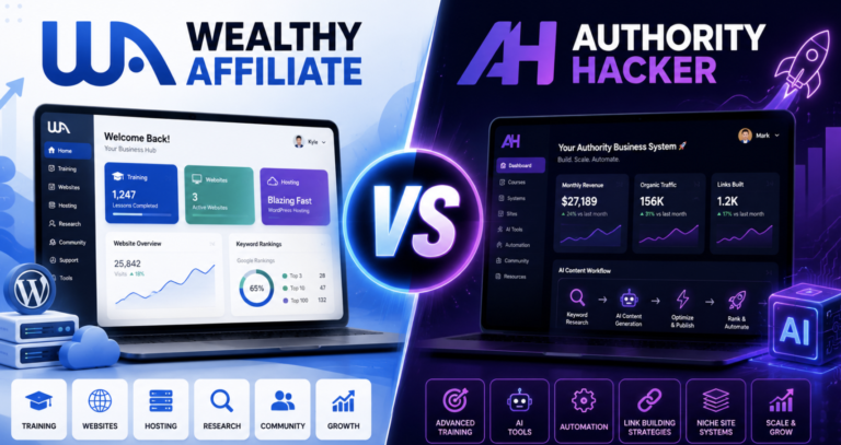 Authority Hacker vs Wealthy Affiliate 2026: Which One Offers Better Value?