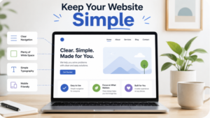 give. me an image for this Keep Your Website Simple