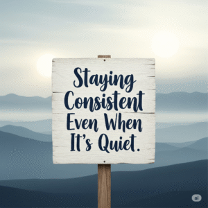How to Build Honest Affiliate Income Without the Hype 6 Staying Consistent (Even When It’s Quiet)