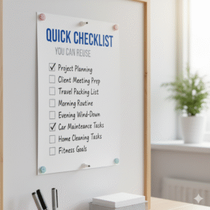 Quick Checklist You Can Reuse