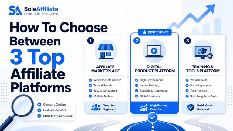 How To Choose Between 3 Top Affiliate Platforms Now