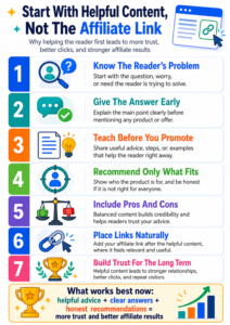 Start With Helpful Content, Not The Affiliate Link
