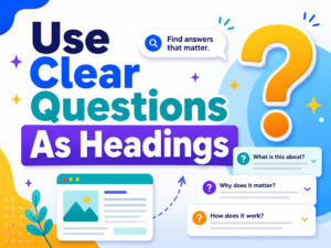 Use Clear Questions As Headings | How Affiliate Marketers Can Get Found